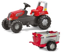 Rolly Toys RollyJunior RT - Traktor na pedały z przyczepą Junior 3-8 lat do 50kg