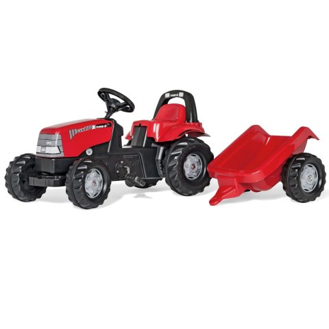 Rolly Toys rollyKid Case 1170 CVX Traktor na Pedały z Przyczepką Case Czerwony