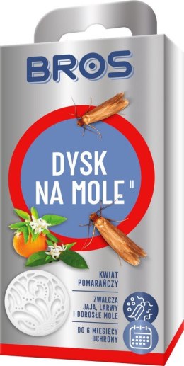 BROS DYSK NA MOLE KWIATY POMARAŃCZY