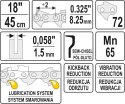 YATO ŁAŃCUCH TNĄCY DO PILARKI 18'' .325 1.5MM 72Z