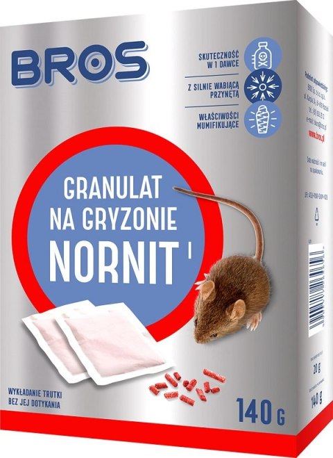 BROS NORNIT GRANULAT NA GRYZONIE 140G