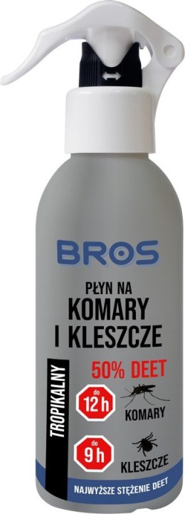 BROS PŁYN NA. KOMARY I KLESZCZE 50% DEET 130ML