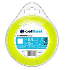 CELL-FAST ŻYŁKA DO WYKASZARKI KWADRAT 2.4MM 15M