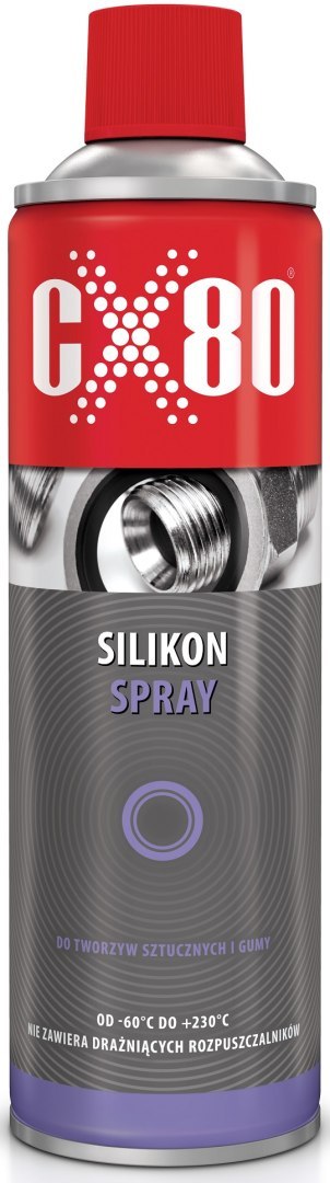 CX-80 SILIKON DO TWORZYW SZTUCZNYCH I GUMY BEZBARWNY NSF H1 500ML