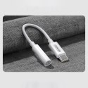 Adapter przejściówka do słuchawek 3.5 mm mini jack żeński - USB-C męski biały