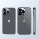 Case etui żelowe do iPhone 14 Plus obudowa pokrowiec z metaliczną ramką 14Q czarny