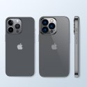 Etui obudowa pokrowiec do iPhone 14 Pro z metaliczną ramką 14Q Case czarny