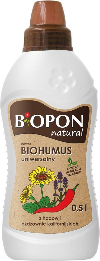 BIOPON BIOHUMUS - NAWÓZ UNIWERSALNY 0.5L.