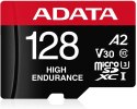 ADATA ADATA | AUSDX128GUI3V30SHA2-RA1 Karta pamięci | 128 GB | MicroSDXC | Pamięć flash klasy 10 | Adapter