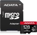 ADATA ADATA | AUSDX128GUI3V30SHA2-RA1 Karta pamięci | 128 GB | MicroSDXC | Pamięć flash klasy 10 | Adapter