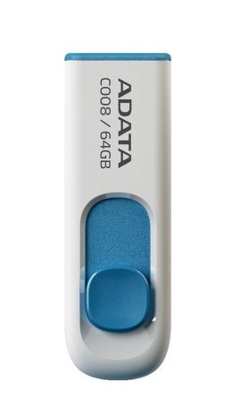 ADATA ADATA | C008 | 64 GB | USB 2.0 | Biało/Niebieski