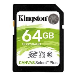 Kingston Kingston | Canvas Select Plus | UHS-I | 64 GB | SDXC | Pamięć flash klasy 10