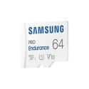 Samsung Samsung | PRO Endurance | MB-MJ64KA/EU | 64 GB | Karta pamięci microSD | Pamięć flash klasy U1, V10, Class 10 | Adapter SD