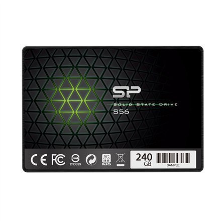 Silicon Power Silicon Power | S56 | 240 GB | Format SSD 2,5" | Interfejs SSD SATA | Prędkość odczytu 460 MB/s | Prędkość zapisu 450 MB/s