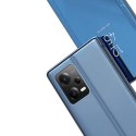 Błyszczące etui z klapką do Xiaomi Redmi Note 12 Pro+ Clear View Case różowy