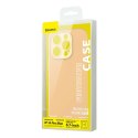 Etui Baseus Liquid Silica Gel do iPhone 14 Pro Max (żółte) +szkło hartowane +zestaw czyszczący