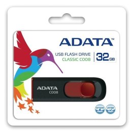 ADATA ADATA | C008 | 32 GB | USB 2.0 | Czarny/Czerwony