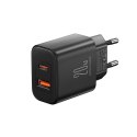 Ładowarka sieciowa USB-A USB-C PD 20W + kabel USB-C JR-TCF05 czarna