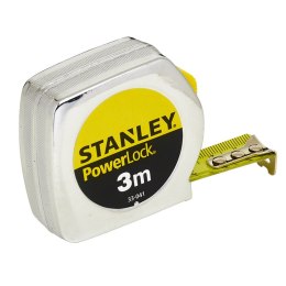 STANLEY MIARA POWERLOCK, CHROMOWANA OBUDOWA PLASTIKOWA 10M/25MM [L]