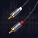 Kabel przewód audio dźwiękowy USB-C męski - 2RCA męski 1.5m szary