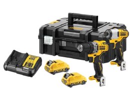 DEWALT ZESTAW XR 12V DCD701 + DCF801 2*3.0 AH