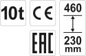 YATO PODNOŚNIK HYDRAULICZNY SŁUPKOWY 10T