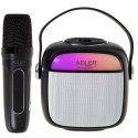 Adler Głośnik karaoke z mikrofonem | AD 1199B | Bluetooth | Czarny | Przenośny | Połączenie bezprzewodowe