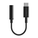 Przejściówka adapter audio USB-C - Jack 3.5mm 11cm czarna