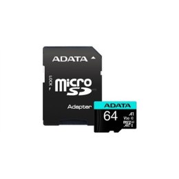 ADATA ADATA | Premier Pro UHS-I U3 V30S | 64 GB | MicroSDXC | Pamięć flash klasy 10 | Adapter