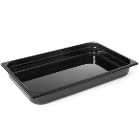 Pojemnik gastronomiczny GN 1/1 z czarnego poliwęglanu 530x325x100mm 14L Hendi 862223