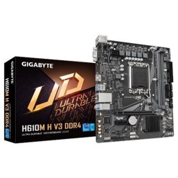 Gigabyte Gigabyte | H610M H V3 DDR4 | Rodzina procesorów Intel | Gniazdo procesora LGA1700 | DDR4 DIMM | Obsługiwane interfejsy dysków tw