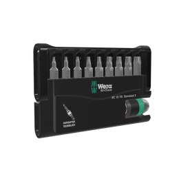 WERA ZESTAW BIT-CHECK 10 TX UNIVERSAL,UCHWYT RAPIDATOR, 10CZ