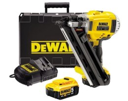 DEWALT GWOŹDZIARKA 2-BIEGOWA 18V 2*5.0 AH