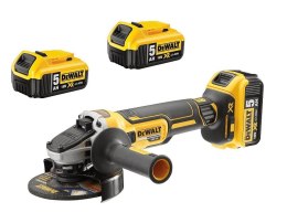 DEWALT SZLIFIERKA KĄTOWA AKUMULATOROWA 125 MM XR 3*5,0AH