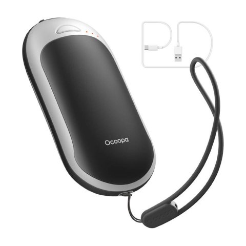 Ogrzewacz do rąk z funkcją powerbanku Ocoopa HotPal PD 5000 mAh, USB-C, biało-czarny