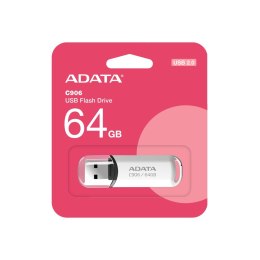 ADATA Pendrive ADATA C906 64GB Biały - USB 2.0