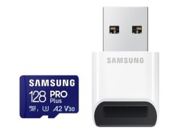 Samsung Karta SAMSUNG 128GB, PRO Plus MicroSD z adapterem SD, Niebieska | Samsung