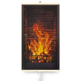 Grzejnik na podczerwień - giętki panel grzewczy 430W TRIO wzór 1 kominek, wymiary 100x57cm z regulatorem