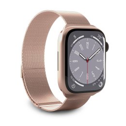 ND38_PUMILAW40ROSE Puro Milanese Magnetic Band - Pasek ze stali nierdzewnej do Apple Watch 38/40/41 mm (różowe złoto)