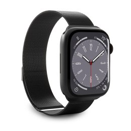 ND38_PUMILAW44BLK Puro Milanese Magnetic Band - Pasek ze stali nierdzewnej do Apple Watch 42/44/45/49 mm (czarny)