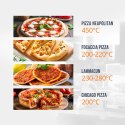 Piec do pizzy elektryczny z kamieniem szamotowym na 4 pizze śr. 30 cm 4200 W