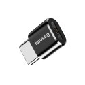 Adapter Mini przejściówka z micro USB na USB-C - czarny