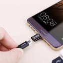 Adapter Mini przejściówka z micro USB na USB-C - czarny