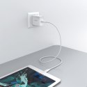 Kabel przewód do iPhone USB-C - Lightning MFi PD 30W 1.2m - biały