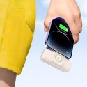 Mini powerbank 5000mAh 15W iPhone Lightning i ładowarką do Apple Watch - beżowy