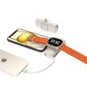 Mini powerbank 5000mAh 15W iPhone Lightning i ładowarką do Apple Watch - beżowy