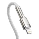 Kabel przewód Cafule Series Metal Data USB-C - iPhone Lightning 20W PD 1m - biały