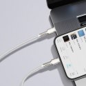 Kabel przewód Cafule Series Metal Data USB-C - iPhone Lightning 20W PD 1m - biały