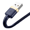 Kabel przewód Cafule USB-A - iPhone Lightning 2.4A QC 3.0 1m - niebiesko-złoty