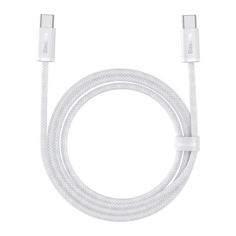 Kabel przewód Dynamic Series USB-C - USB-C 100W 1m - biały